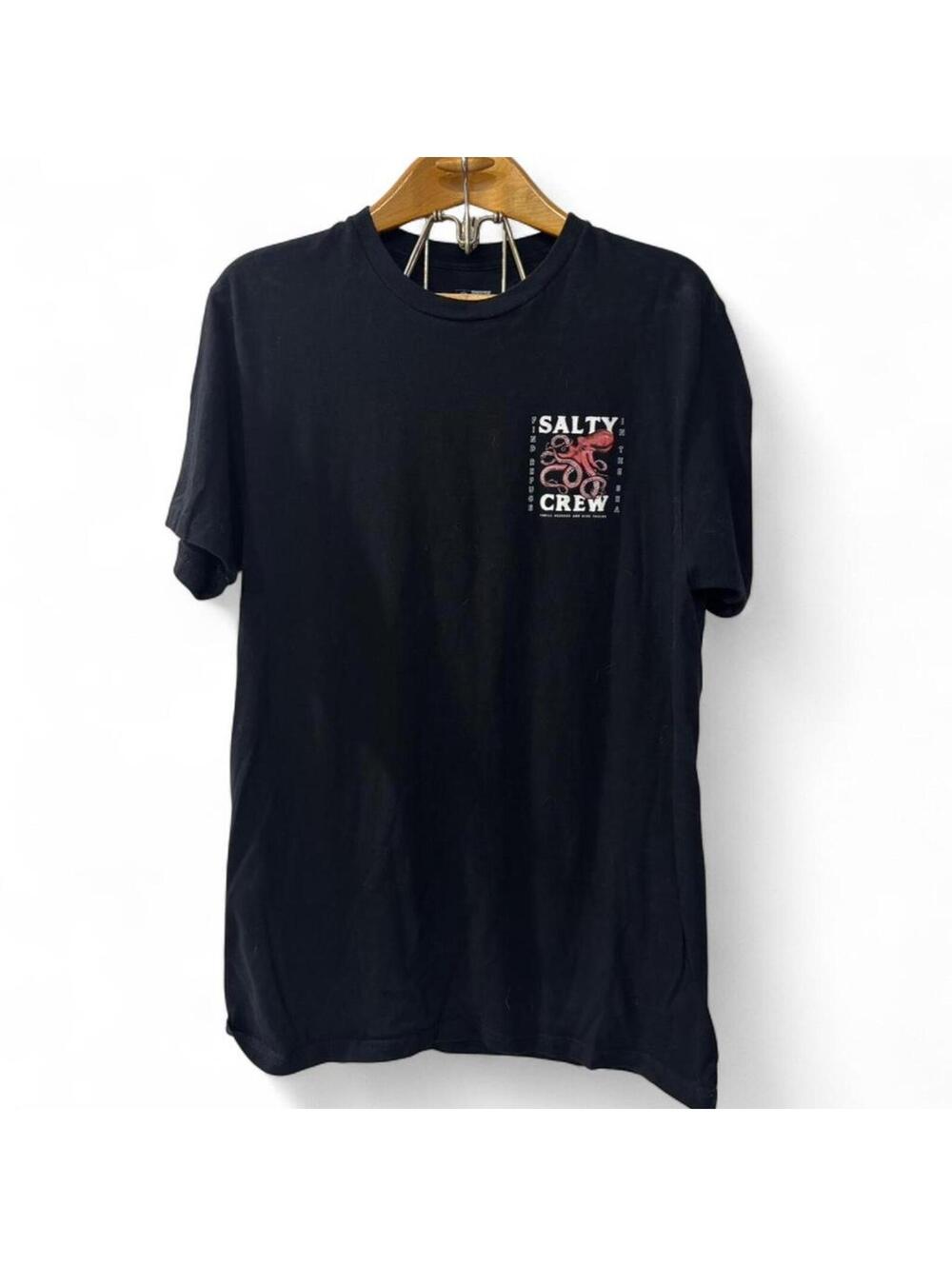 Salty Crew Octopus Graphic T-Shirt Black Medium